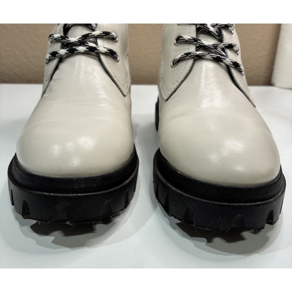 Franco Sarto Size 8 Women's L-Robbie Combat‎ Boots Putty - Picture 7 of 11
